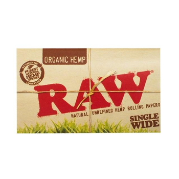 Бумажки RAW Organic Single Wide Double Window 100 листов - Бренд RAW - Магазин бонгов бонгшоп.рф